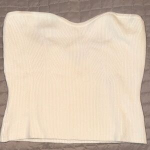 Banana Republic Off-White Ribbed Top